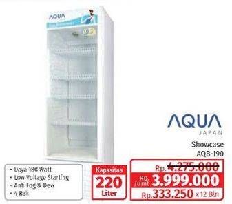 Promo Harga Aqua AQB-190 220 ltr - Lotte Grosir