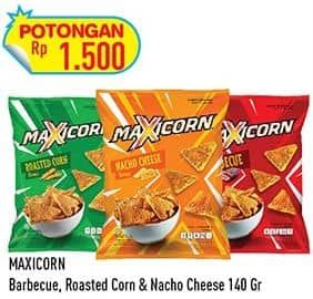 Promo Harga MAXICORN Snack Barbecue, Nacho Cheese, Roasted Corn 150 gr - Hypermart