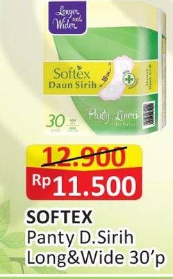 Promo Harga Softex Pantyliner Daun Sirih Longer And Wider 30 pcs - Alfamart