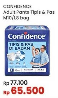 Promo Harga Confidence Adult Pants Tipis & Pas Di Badan L8, M10 8 pcs - Indomaret
