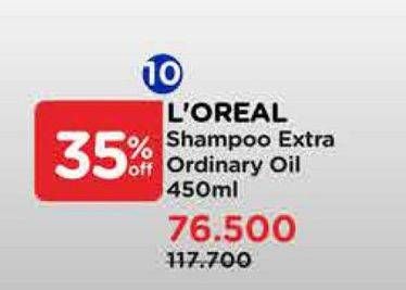 Promo Harga Loreal Shampoo Extraordinary Oil 450 ml - Watsons