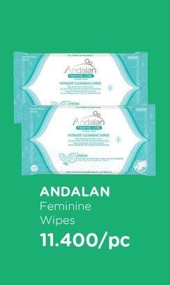Promo Harga ANDALAN Feminine Care Intimate Cleansing Wipes 10 pcs - Watsons