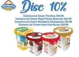 Campina Ice Cream Tiramisu/Royal Choco Brownies/Strawberry Cheesecake/Hula Hula