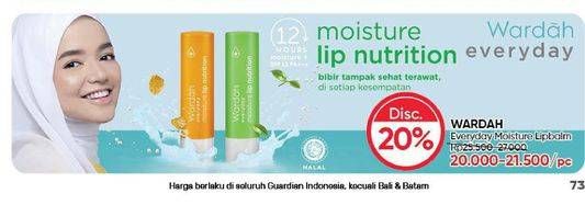 Promo Harga WARDAH Everyday Moisture Lip Nutrition All Variants  - Guardian