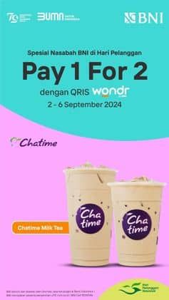 Promo Harga Pay 1 For 2  - Chatime