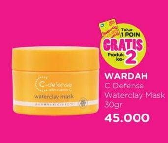 Promo Harga Wardah C Defense Waterclay Mask 30 gr - Watsons