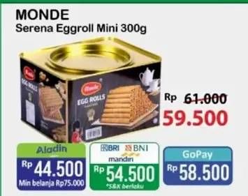 Promo Harga Monde Serena Egg Roll 300 gr - Alfamart