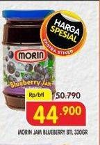 Promo Harga MORIN Jam Blueberry 330 gr - Superindo