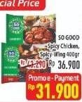 Promo Harga Spicy Chicken / Spicy Wing 400gr  - Hypermart