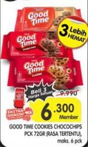 Promo Harga Good Time Cookies Chocochips 72 gr - Superindo