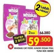 Promo Harga WHISKAS Dry Food Junior Ocean Fish 450 gr - Superindo