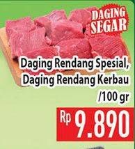 Promo Harga Daging Rendang Spesial/Daging Rendang Kerbau 100gr  - Hypermart