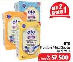 Promo Harga OTO Adult Diapers Premium M8, L7, XL6  - Lotte Grosir