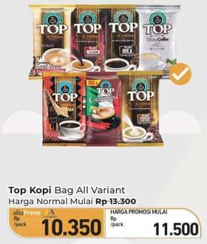 Promo Harga Top Coffee Kopi All Variants per 10 sachet 7 gr - Carrefour