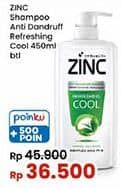 Promo Harga Zinc Shampoo Refreshing Cool 450 ml - Indomaret