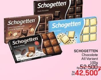 Promo Harga Schogetten Chocolate All Variants 100 gr - LotteMart