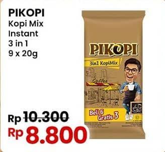 Promo Harga Pikopi 3 in 1 Kopi Mix per 9 sachet 20 gr - Indomaret