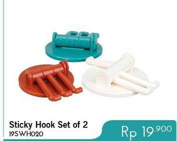 Promo Harga OKIDOKI Sticky Hook Set of 2   - Carrefour