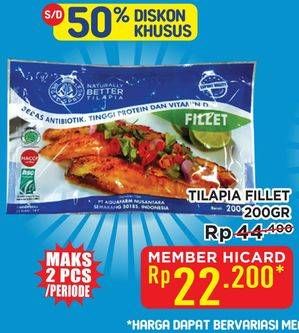 Promo Harga Ikan Fillet Tilapia 200 gr - Hypermart