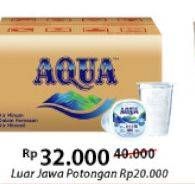 Promo Harga AQUA Air Mineral 450 ml - Alfamart