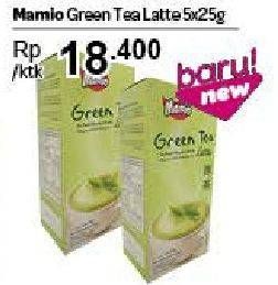 Promo Harga Mamio Green Tea Latte per 5 sachet 25 gr - Carrefour