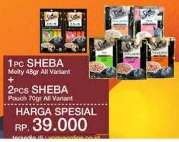 Promo Harga Sheba Melty + Pouch Makanan Kucing  - Yogya