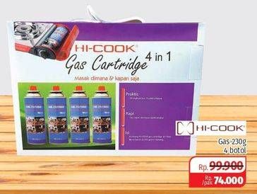 Promo Harga HICOOK Tabung Gas (Gas Cartridge) per 4 kaleng 230 gr - Lotte Grosir