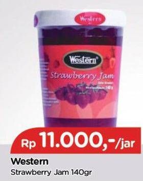 Promo Harga Western Jam Strawberry 140 gr - TIP TOP