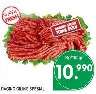 Promo Harga Daging Giling Sapi per 100 gr - Superindo