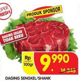 Promo Harga Daging Sengkel (Shankle) per 100 gr - Superindo