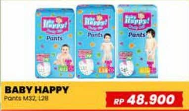 Promo Harga Baby Happy Body Fit Pants M32, L28 28 pcs - Yogya