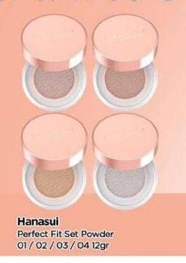 Promo Harga HANASUI Perfect Fit Setting Powder 01 Light, 02 Medium, 03 Natural, 04 Transclucent 12 gr - TIP TOP