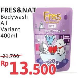 Promo Harga Fres & Natural Body Wash Dessert Collection All Variants 400 ml - Alfamidi