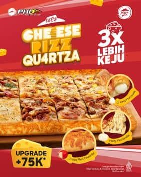 Promo Harga Cheese Rizz Qu4rtza  - Pizza Hut