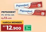 Promo Harga Pepsodent Pasta Gigi Pencegah Gigi Berlubang White 225 gr - Yogya