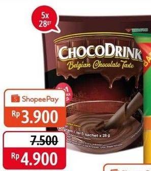 Promo Harga Choco Drink Belgian Chocolate Taste per 5 sachet 28 gr - Alfamidi