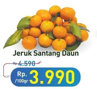 Promo Harga Jeruk Shantang Daun per 100 gr - Hypermart