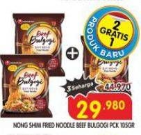 Promo Harga Nongshim Noodle Beef Bulgogi 105 gr - Superindo