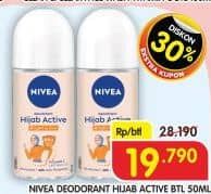 Promo Harga Nivea Deo Roll On Brightening Hijab Cool 50 ml - Superindo