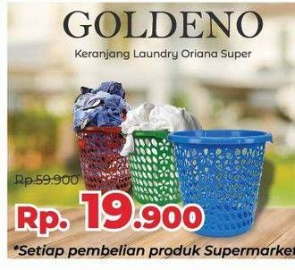 Promo Harga Goldeno Keranjang Laundry Oriana Super  - Yogya