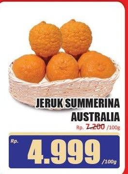 Promo Harga Jeruk Summerina Australia per 100 gr - Hari Hari