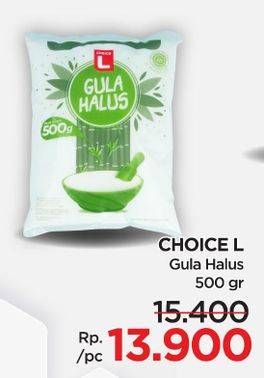 Promo Harga Choice L Gula Halus 500 gr - Lotte Grosir