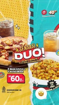 Promo Harga Sensasi Duo  - Pizza Hut