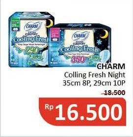 Promo Harga Charm Extra Comfort Cooling Fresh Wing 35cm, Wing 29cm 8 pcs - Alfamidi