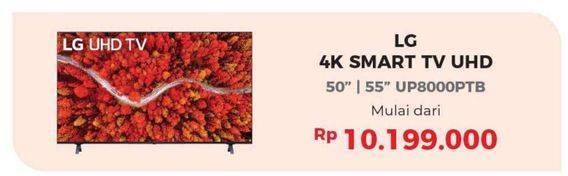 Promo Harga LG 4K SMART TV UHD 50", 55" UP 8000PTB  - Erafone