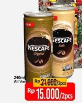 Promo Harga Nescafe Ready to Drink All Variants per 2 kaleng 240 ml - Alfamart