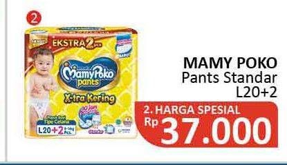 Promo Harga Mamy Poko Pants Xtra Kering L20+2 22 pcs - Alfamidi