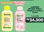 Promo Harga Garnier Micellar Water Vitamin C, Rose 125 ml - Indomaret