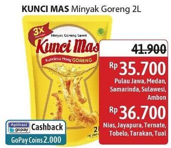 Promo Harga Kunci Mas Minyak Goreng 2000 ml - Alfamidi