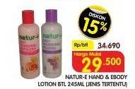 Promo Harga NATUR-E Hand Body Lotion Daily Nourishing All Variants 245 ml - Superindo